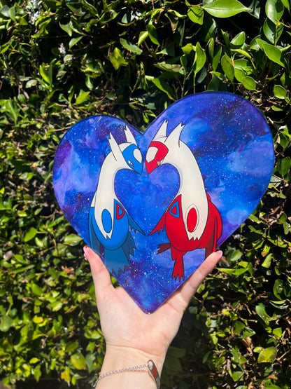10" Lovebirds Heart (Latios/Latias)