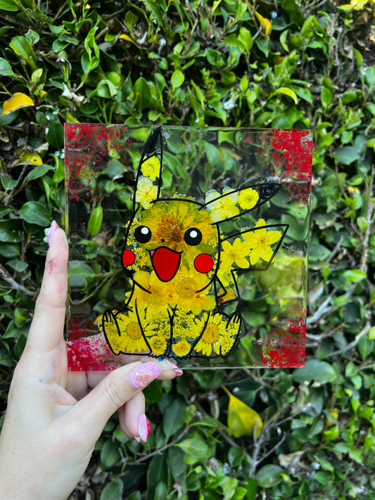 6"x6" Flower Pikachu