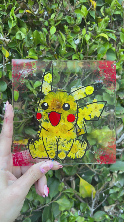 6"x6" Flower Pikachu
