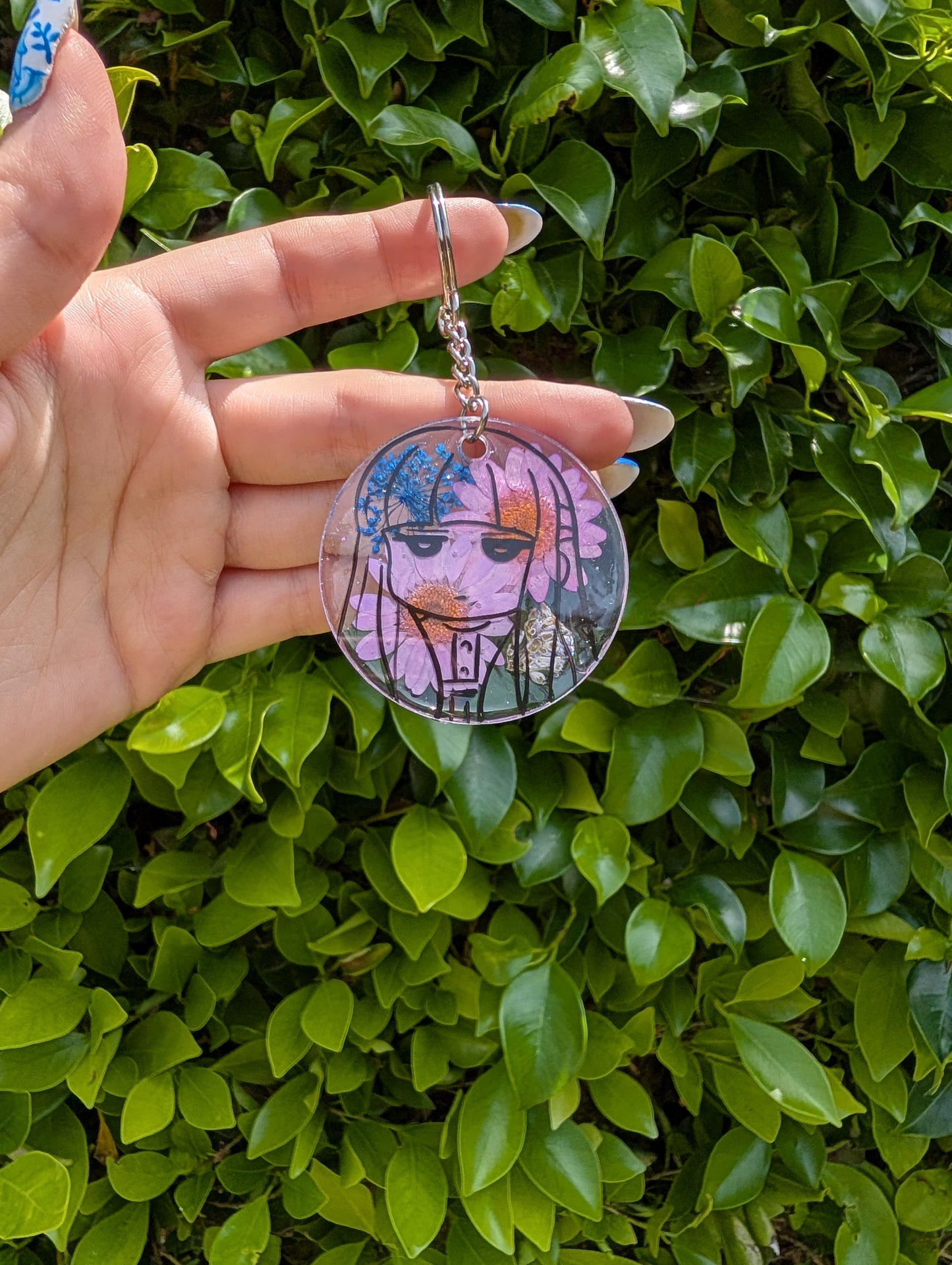 Frieren Hand Painted Keychain