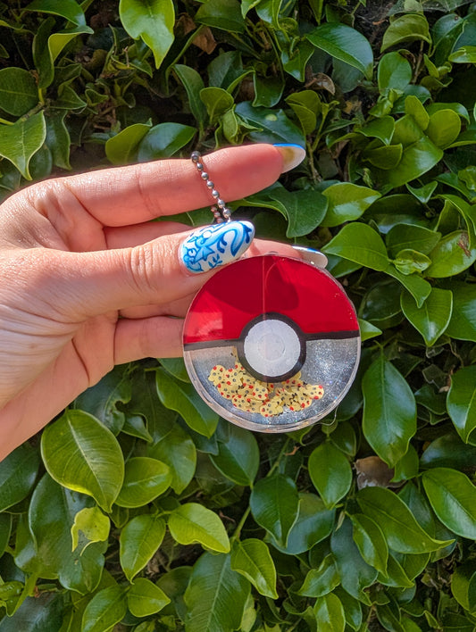 Pikachu Poké Ball Shaker Keychain