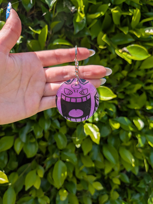Hand painted Mega Gengar Keychain