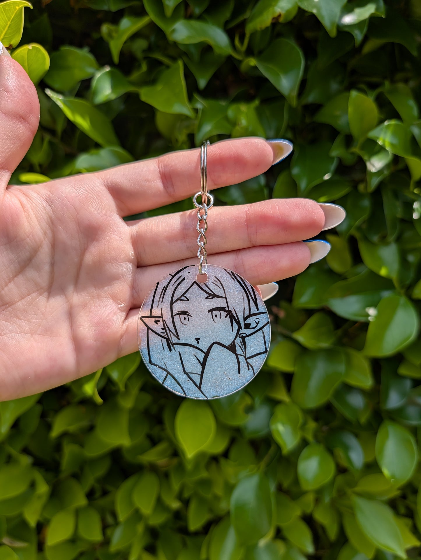 Frieren Hand Painted Keychain