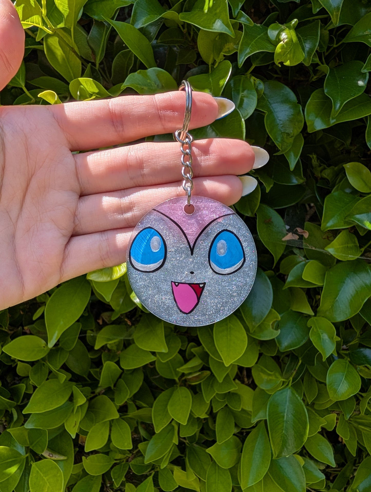 Hand painted Sylveon  Keychain