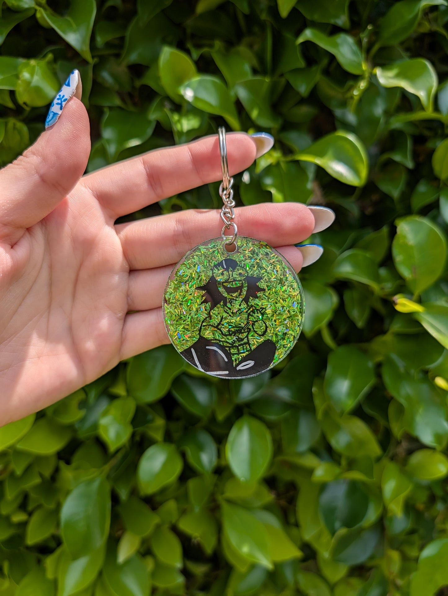 Demon Slayer Hand Painted Keychain