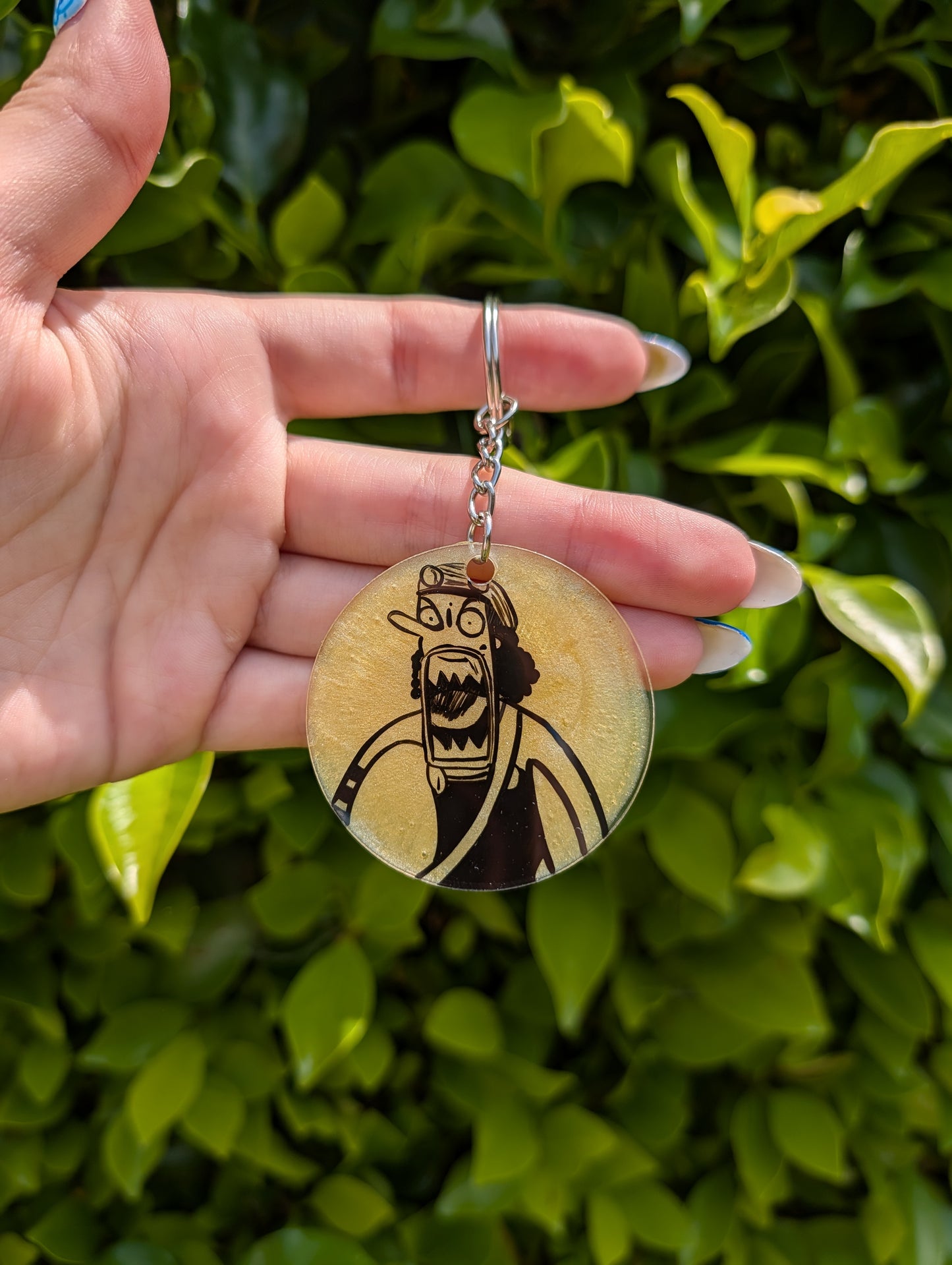One Piece Hand Painted Keychain
