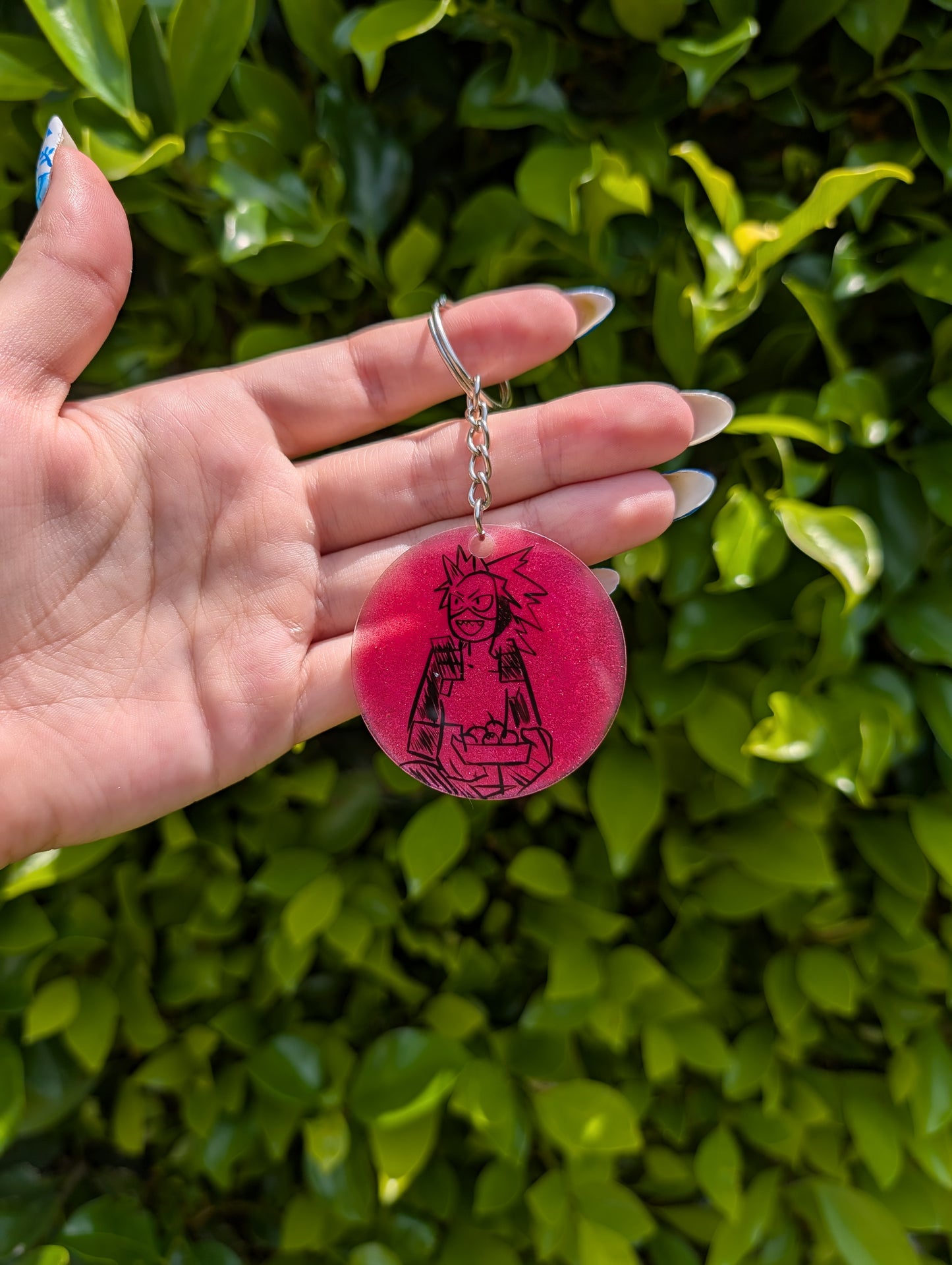 My Hero Academia Hand Painted Keychain