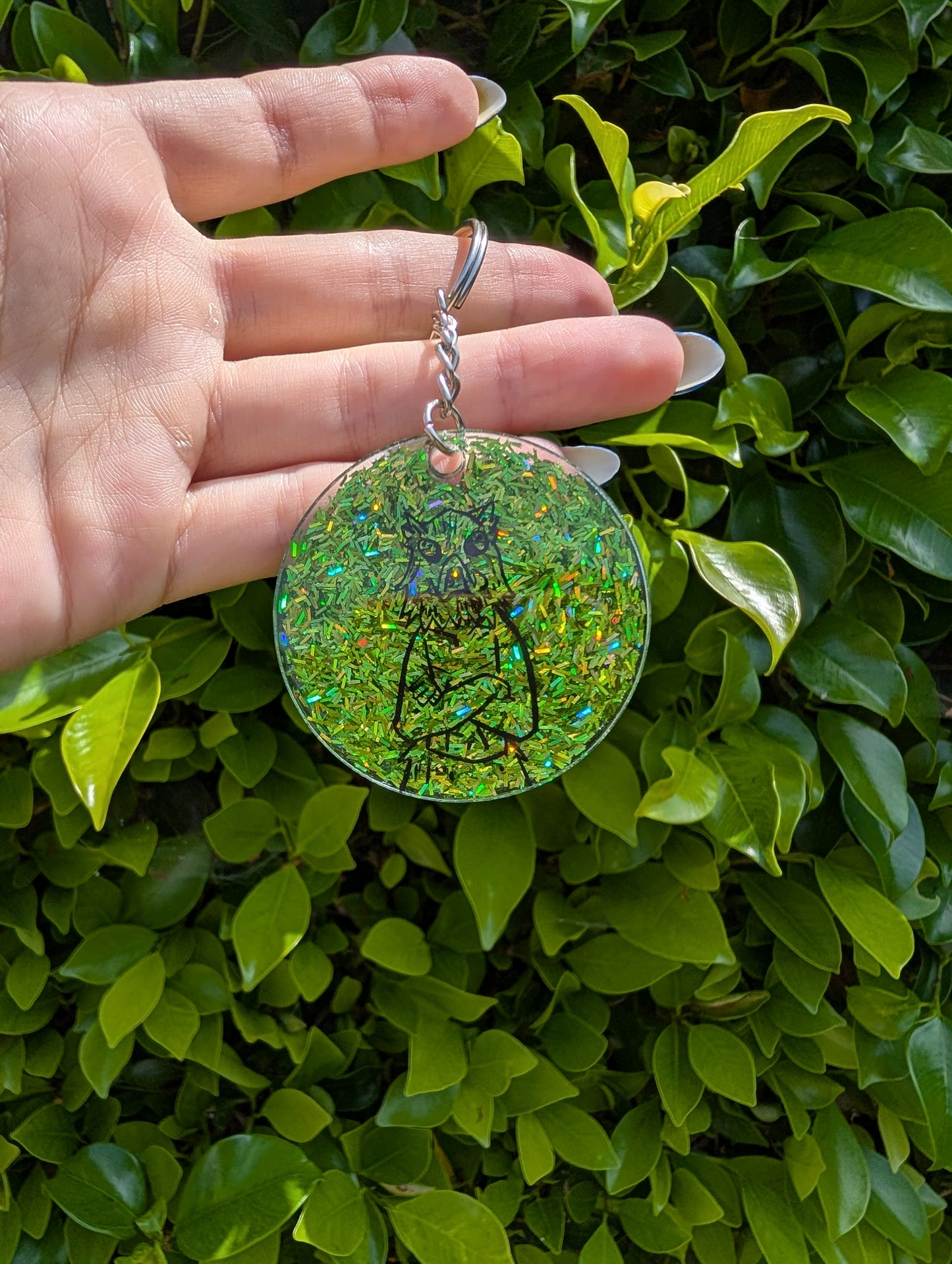 Demon Slayer Hand Painted Keychain