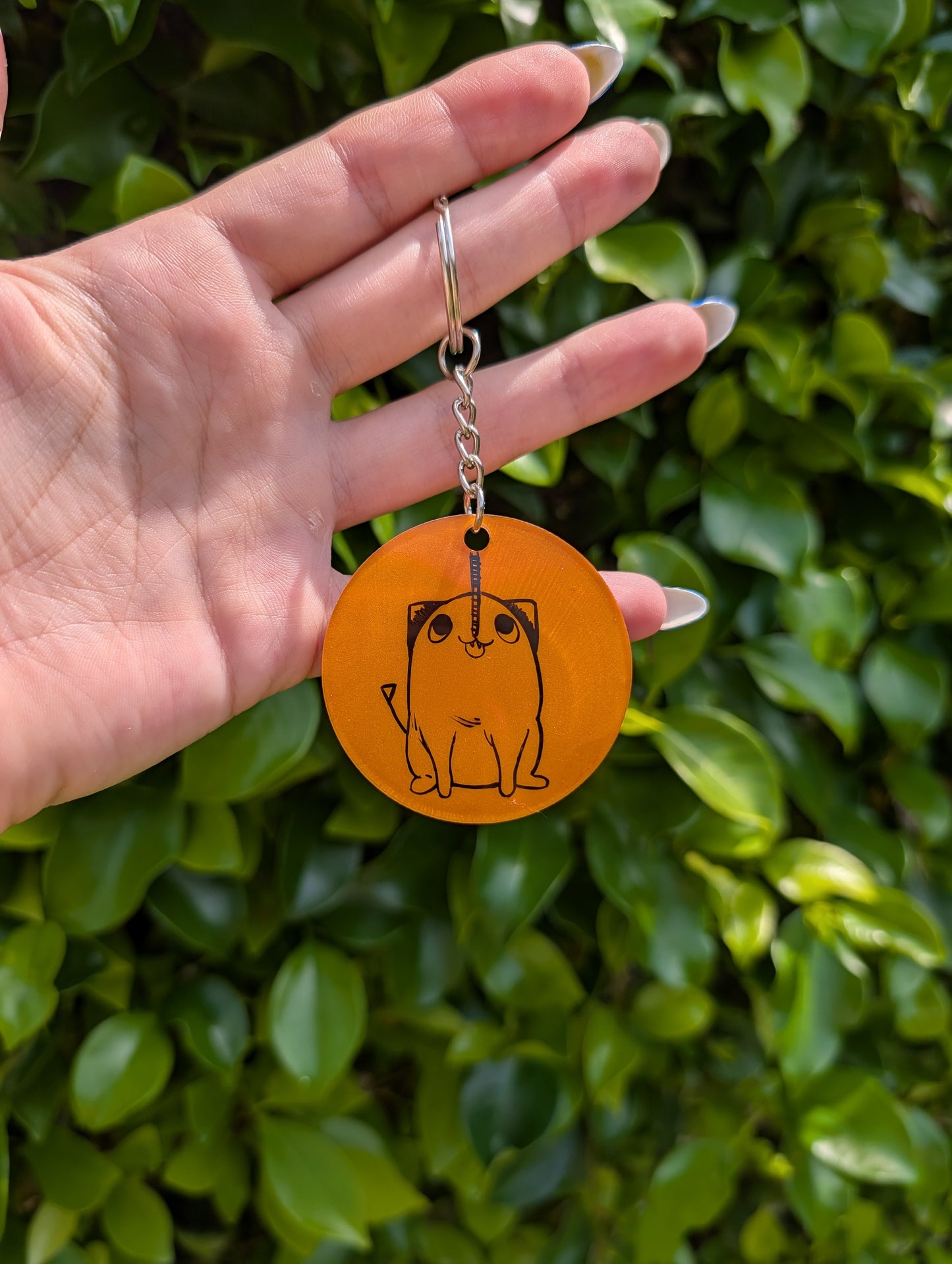 Chainsaw Man Hand Painted Keychain
