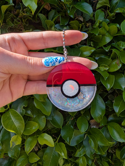 Poké Ball Shaker Keychain