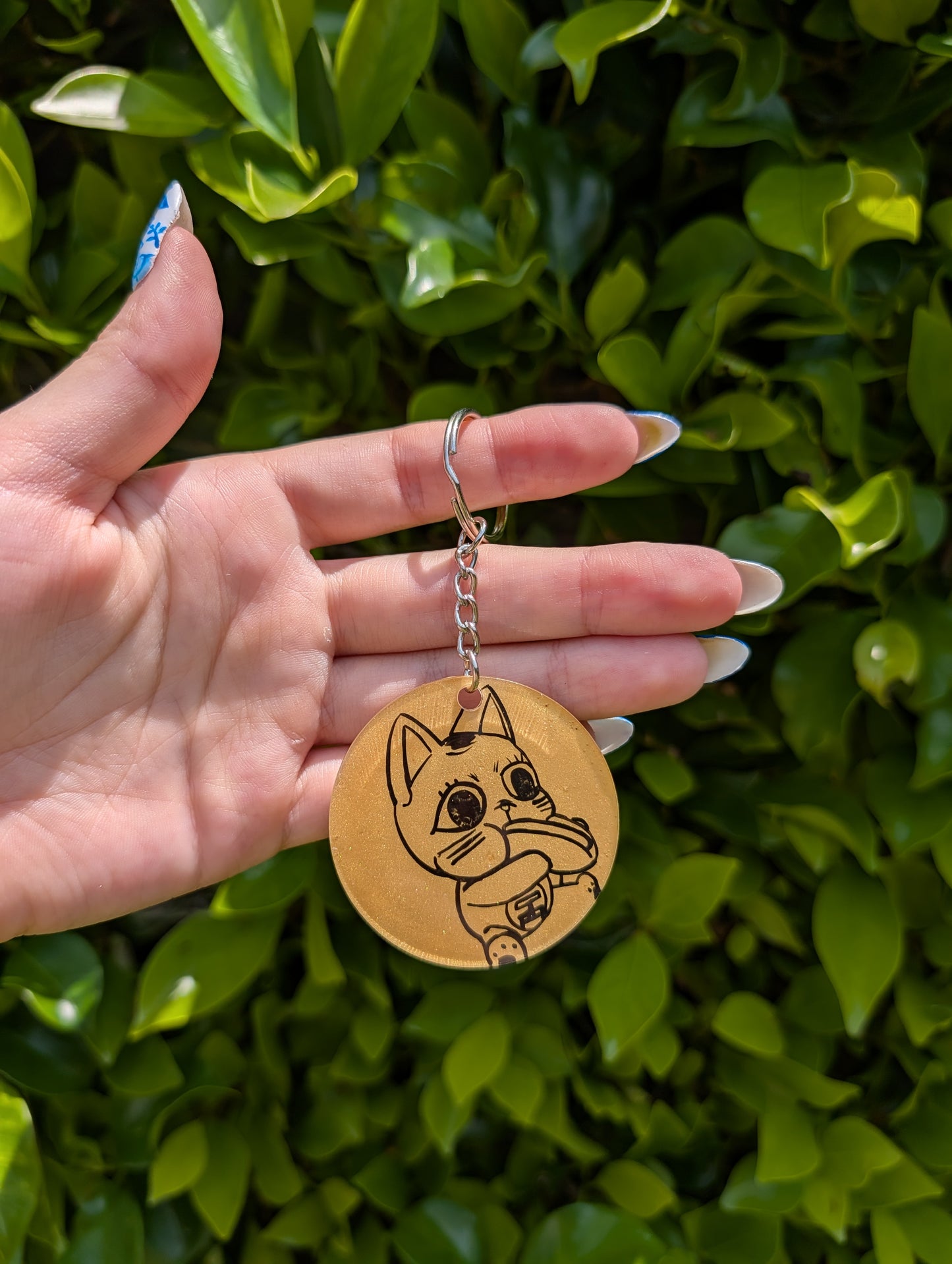 Dandadan Hand Painted Keychain