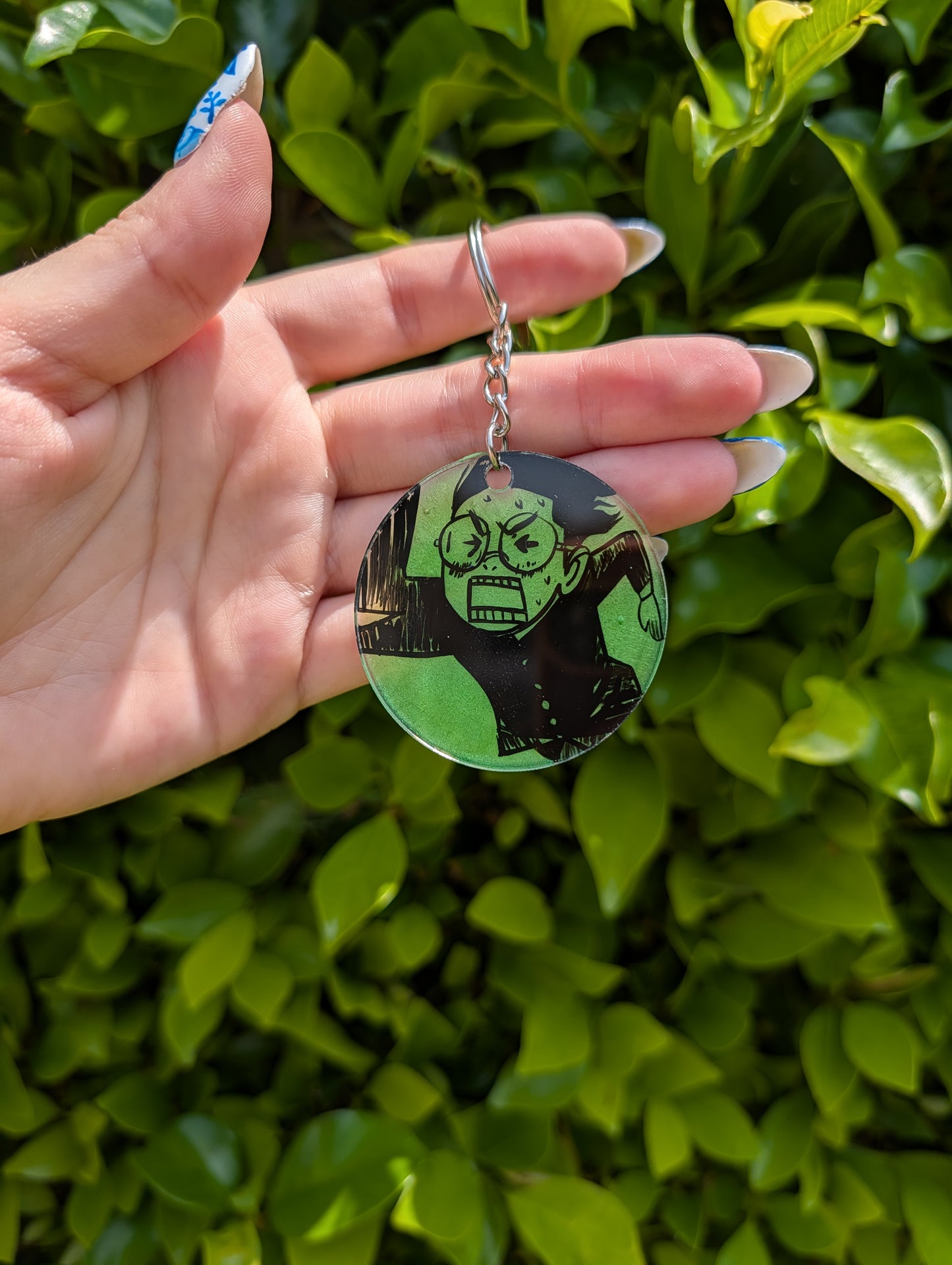 Dandadan Hand Painted Keychain