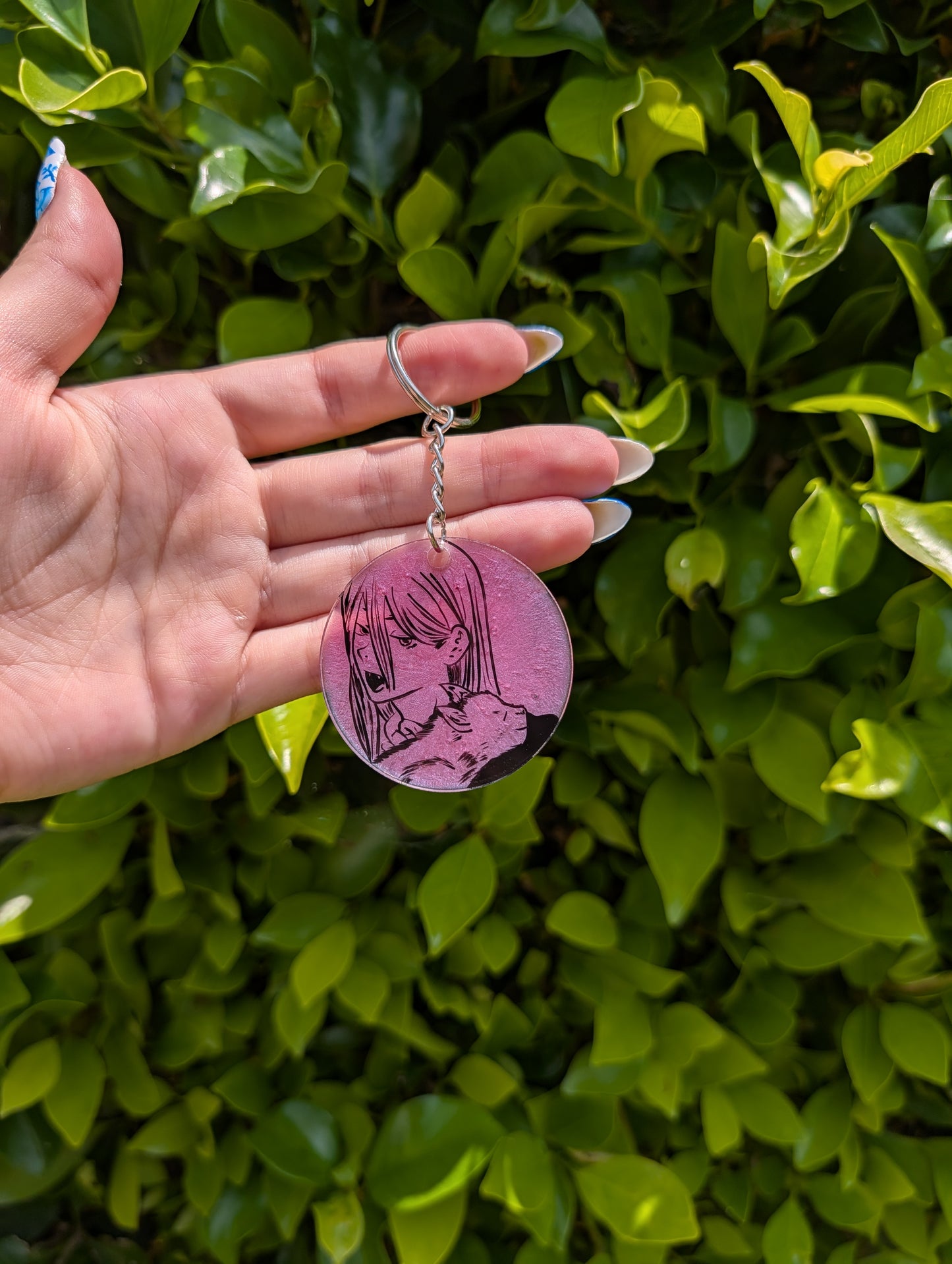 Chainsaw Man Hand Painted Keychain