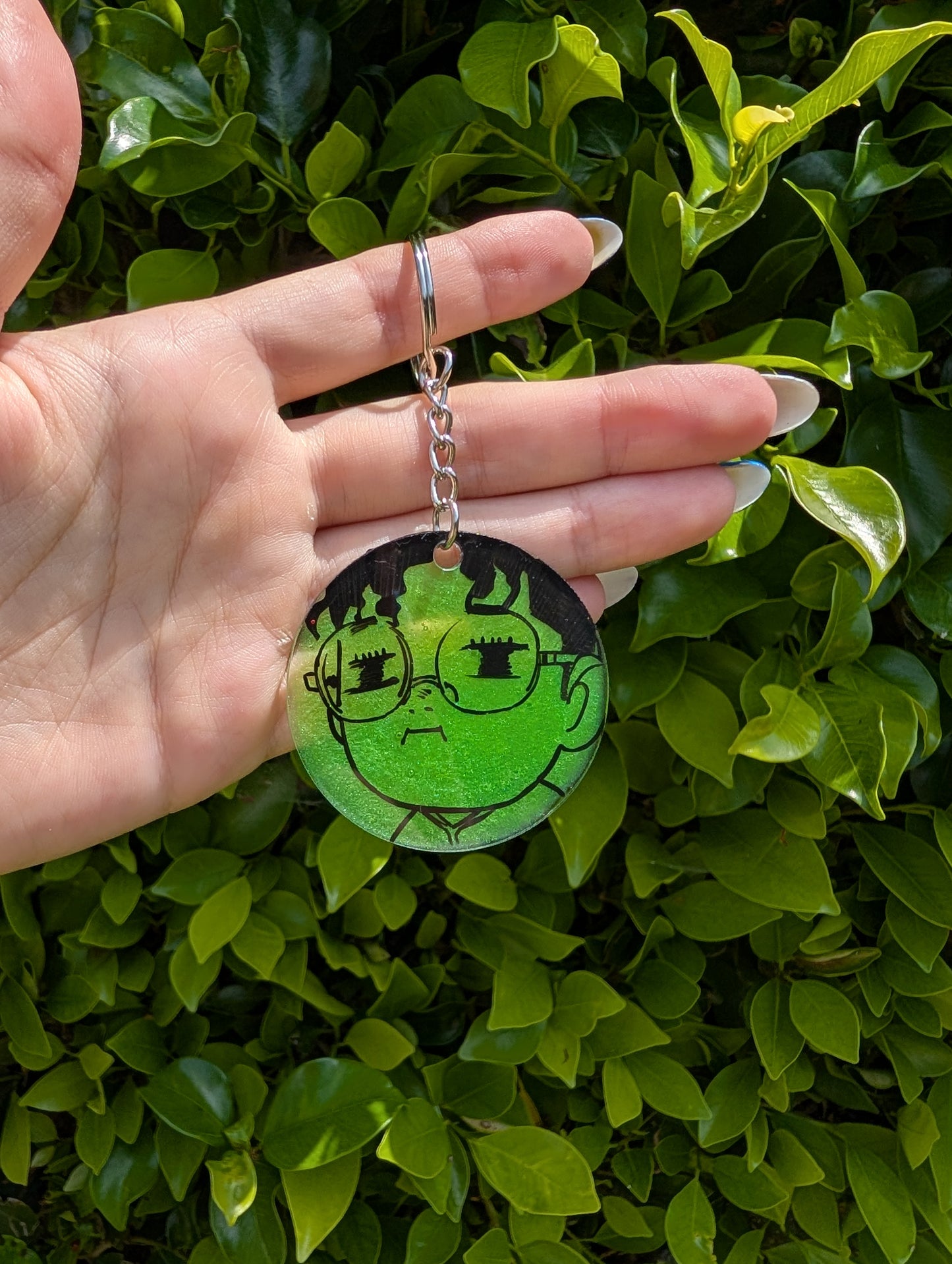 Dandadan Hand Painted Keychain