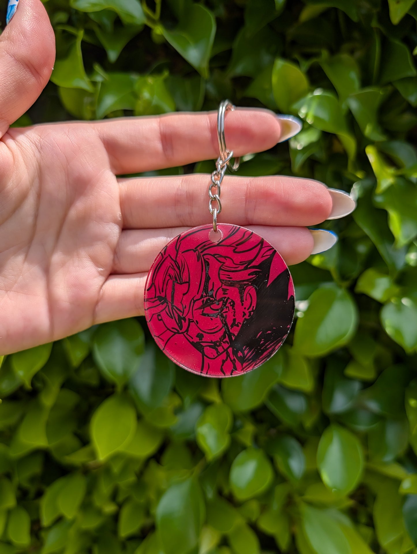 Dandadan Hand Painted Keychain